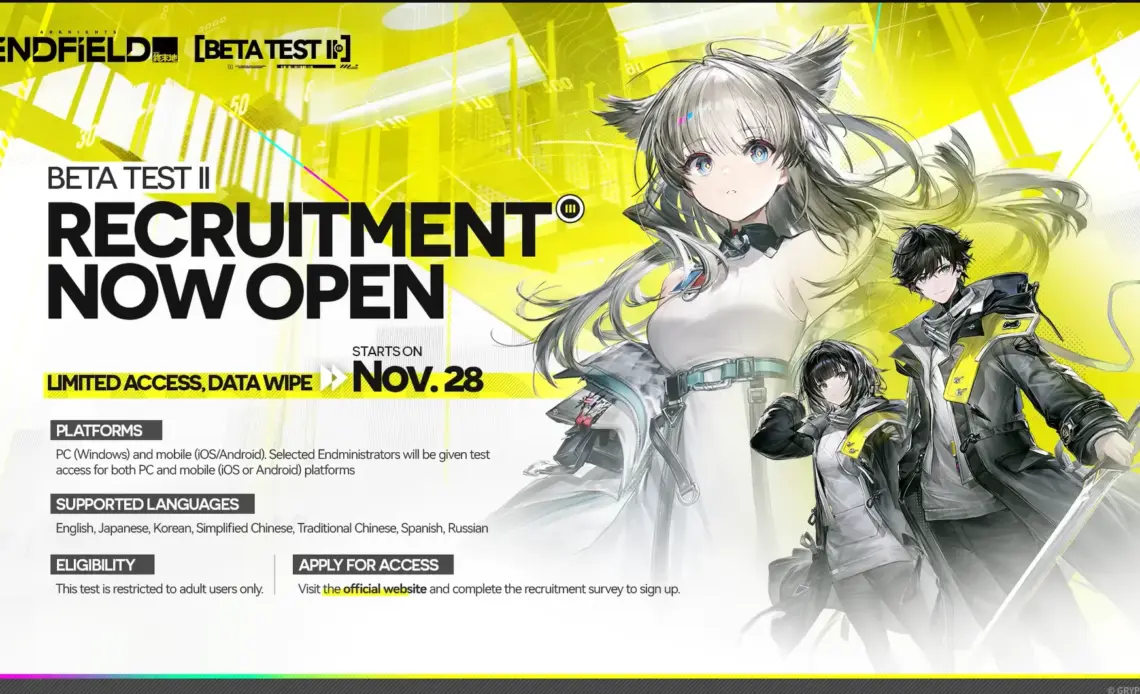 Analisi del Beta Test II di Endfield