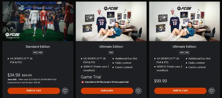 Guida ai prezzi EA Sports FC 26