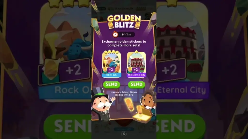 Programma degli eventi Monopoly Go Next Golden Blitz