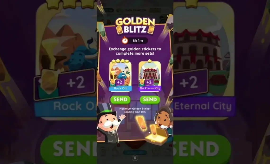 Programma degli eventi Monopoly Go Next Golden Blitz