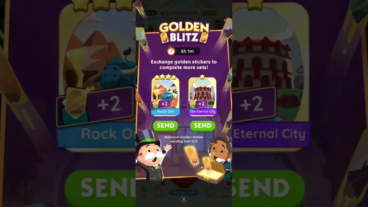 Programma degli eventi Monopoly Go Next Golden Blitz