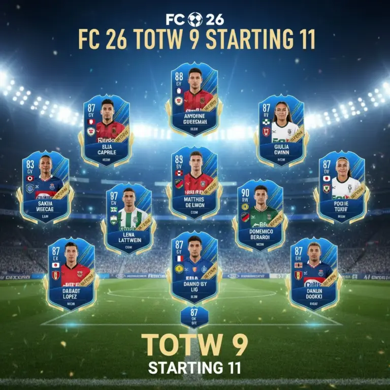 Pronostici EA FC 26 TOTW 9 e tutti i contendenti