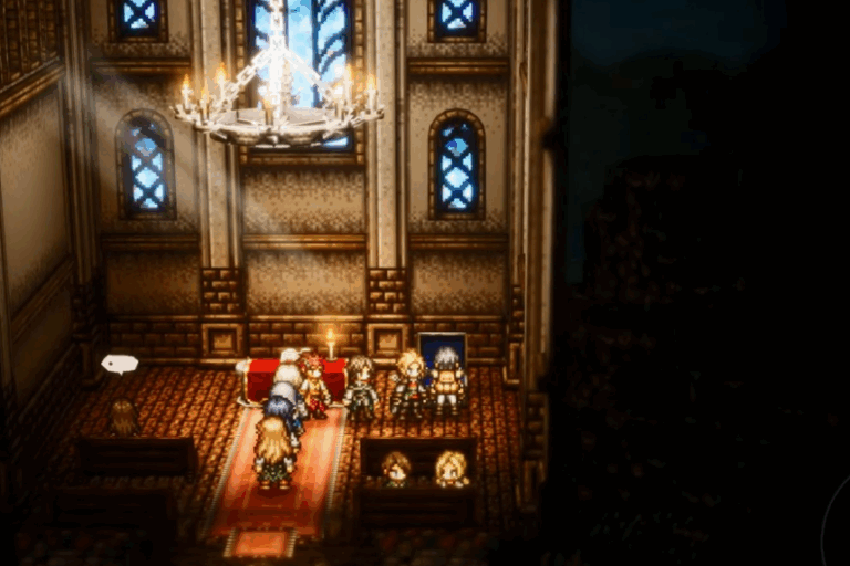 Apri forzieri blu in Octopath Traveler 0