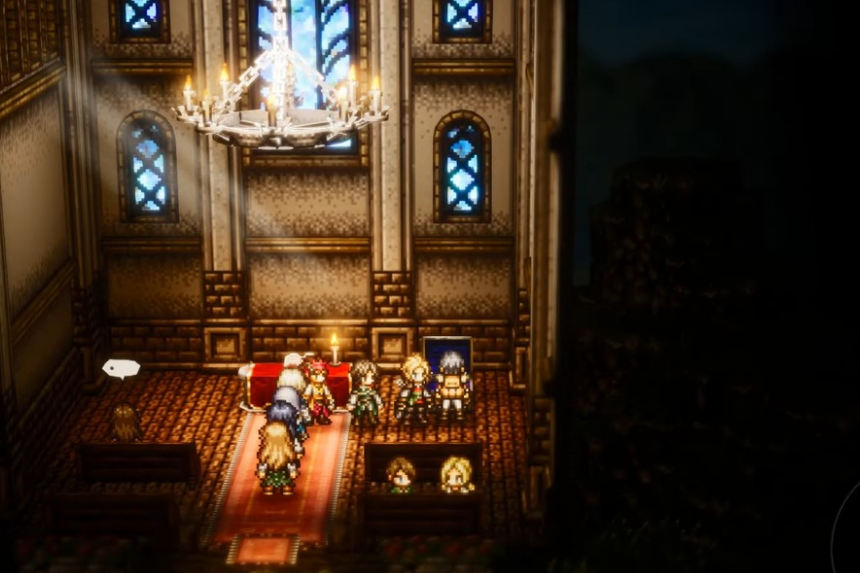 Apri forzieri blu in Octopath Traveler 0