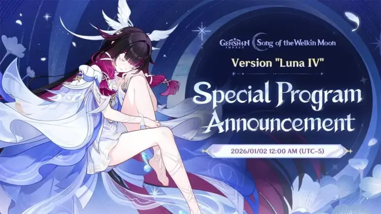Genshin Impact 6.3 Livestream "Luna IV": codice, data e contenuto