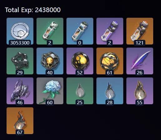 Materiali Lynae Guida pre-fattoria Ascensione, Forte e Arma caratteristica