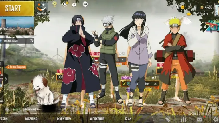 Perdite di collaborazione su PUBG Mobile × Naruto