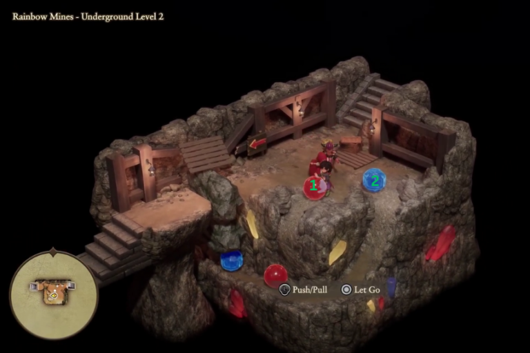 Risolvi il puzzle delle rocce colorate delle miniere arcobaleno - Dragon Quest 7 reinventato