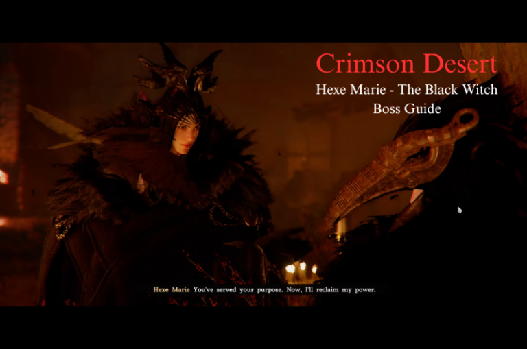 Hexe Marie, The Black Witch Boss Fight Guide - Crimson Desert