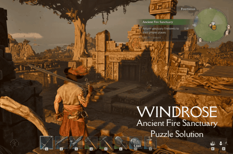 Ancient Fire Sanctuary Puzzle Solution - Windrose
