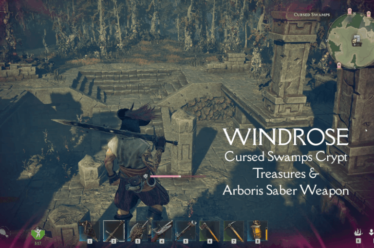 Cursed Swamps Crypt Treasures & Arboris Saber Weapon - Windrose