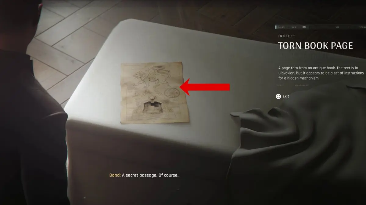 Pagina strappata con disegno della Chimera: leone, capra, serpente