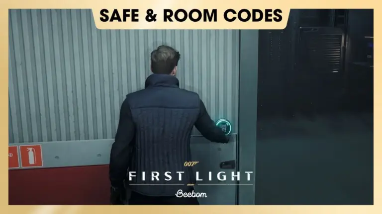 007 First Light Room and Safe Codes