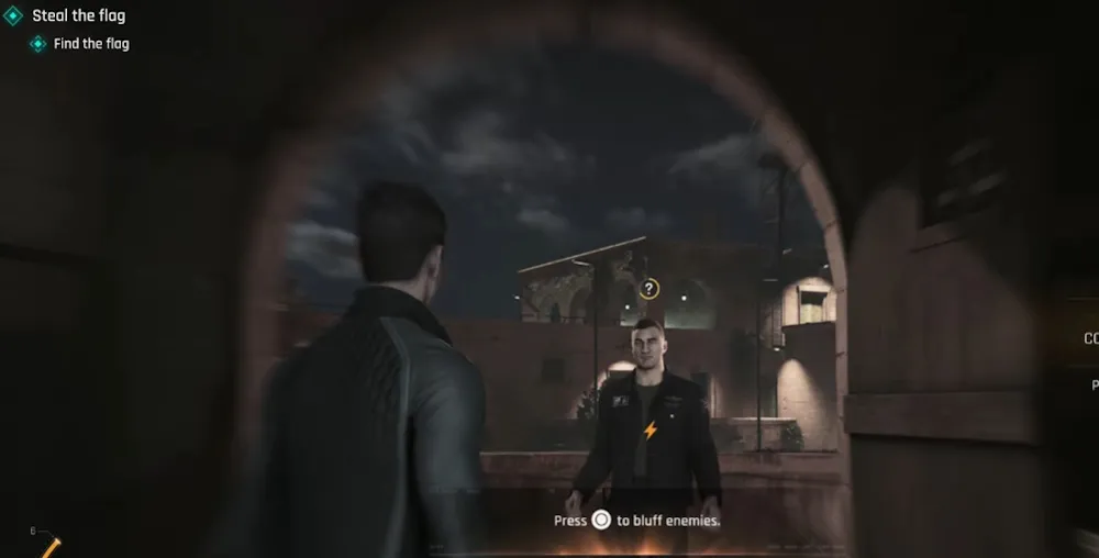 Esempio di bluff contro nemici in 007 First Light