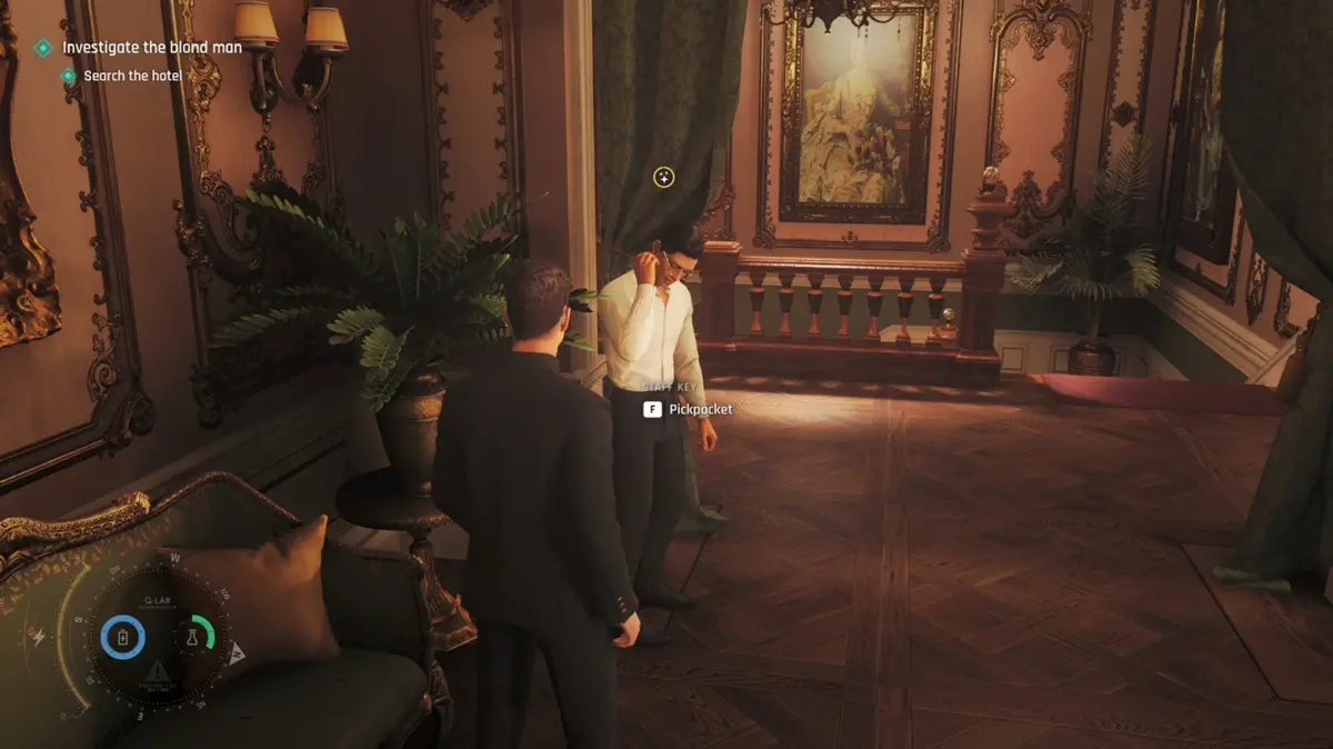 Pickpocket della chiave dello staff con il Dart