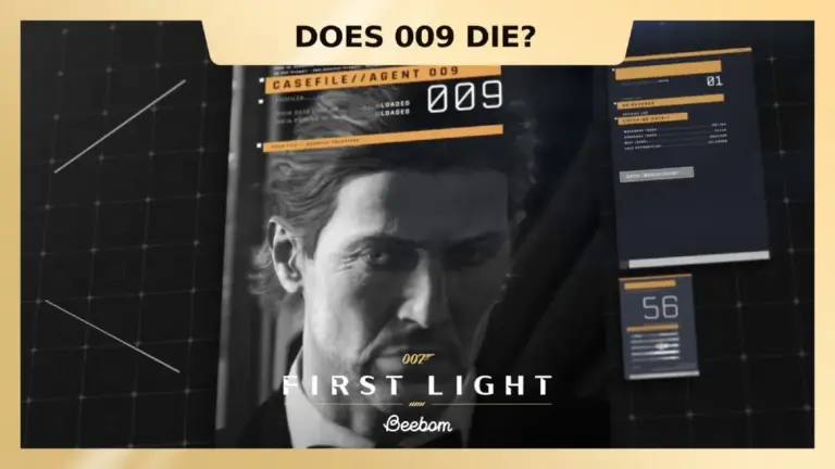 Does 009 die in 007 First Light