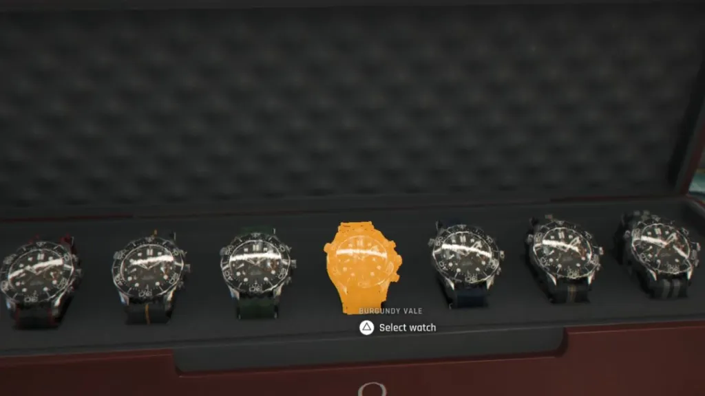 Q‑Watch con i quattro gadget configurabili in 007 First Light