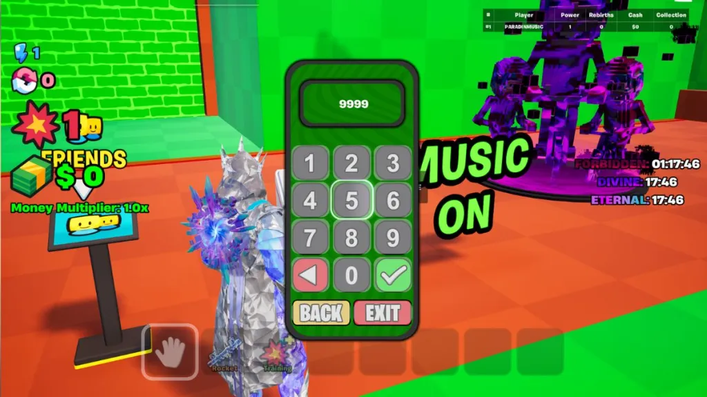 Schermata dei codici Bomb for Brainrots in Fortnite