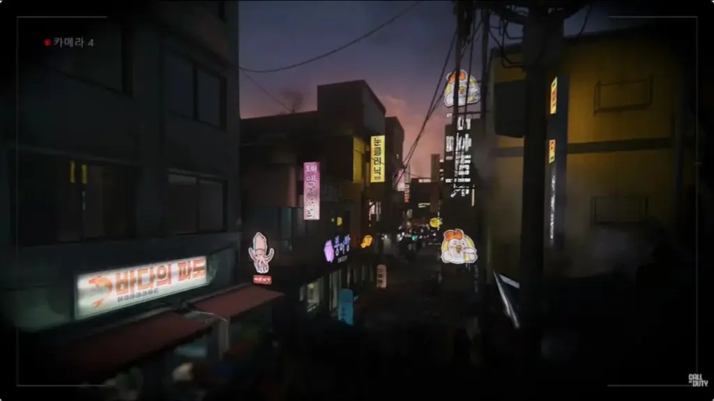 Scorcio di una strada sudcoreana distrutta in Call of Duty Modern Warfare 4