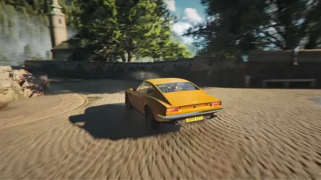 1970 Aston Martin DBS, classico modello britannico a disposizione di Bond in 007 First Light
