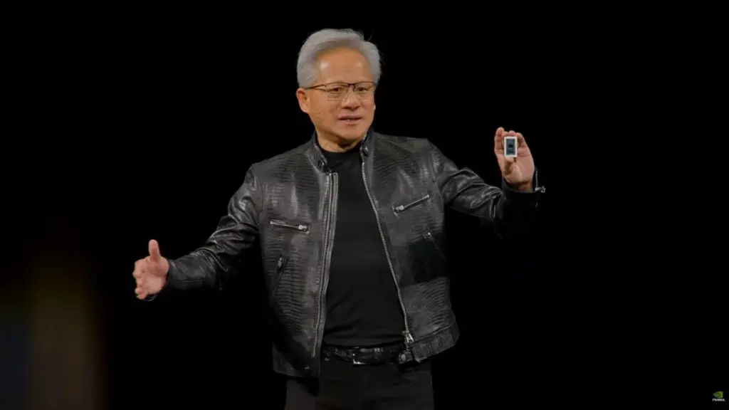 Jensen Huang revealing Nvidia RTX Spark