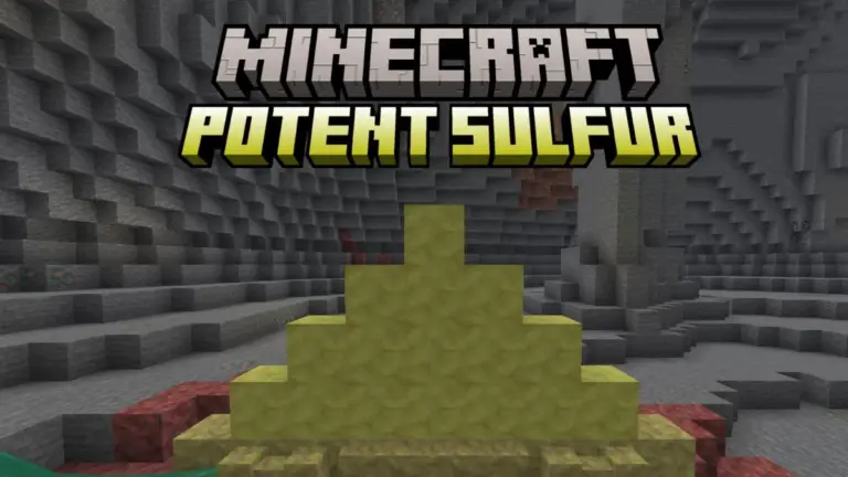 How to Get Potent Sulfur Block in Minecraft