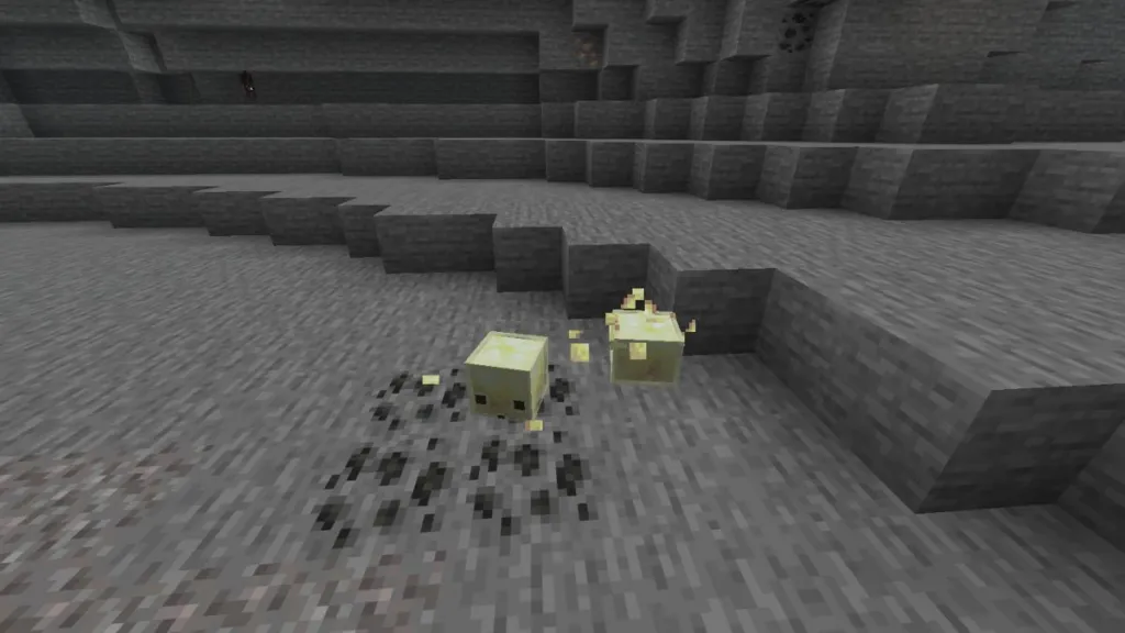 Duplicazione dei Sulfur Cube in Minecraft