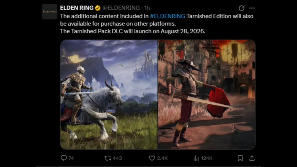Immagine del DLC Tarnished Pack con contenuti aggiuntivi per Elden Ring