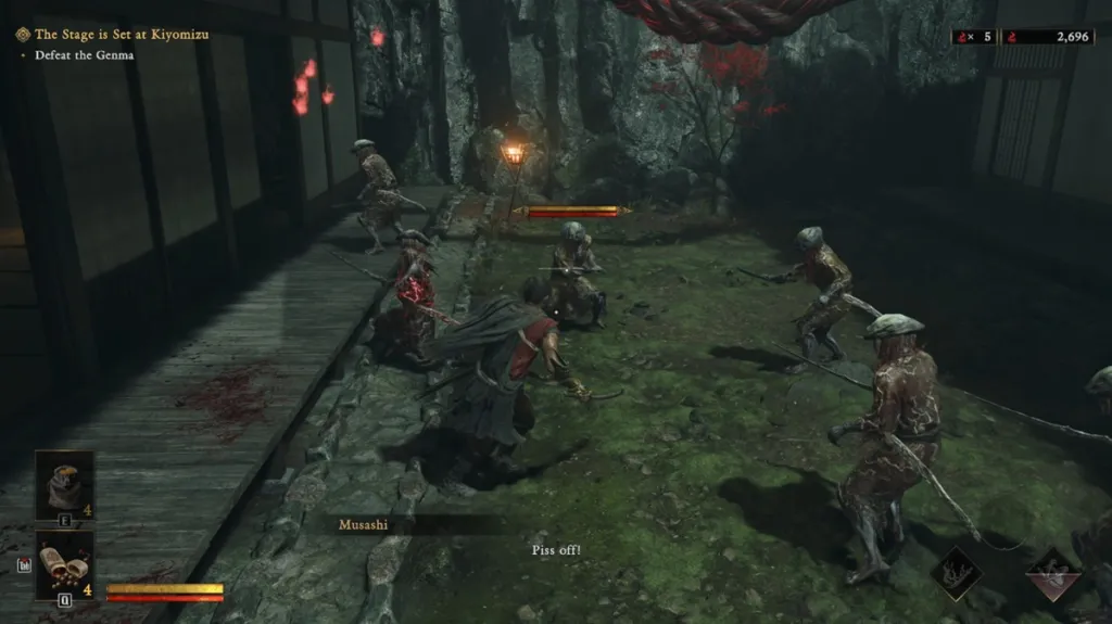 Comportamento passivo dei nemici in Onimusha