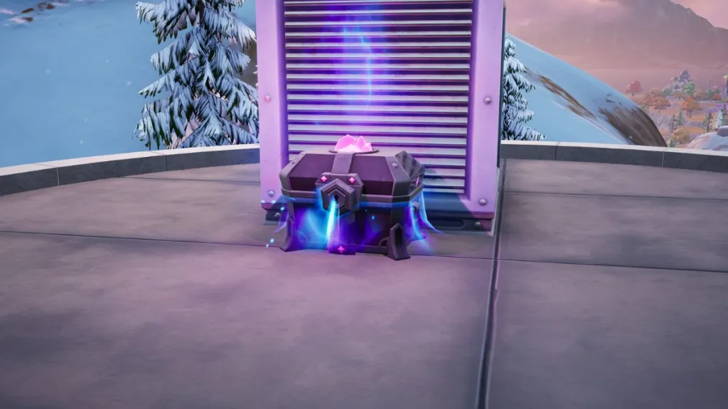 Sprite Chest di Fortnite, contenitori con scheggia del Punto Zero
