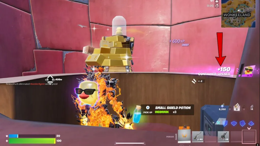 Livellamento di uno Sprite in Fortnite