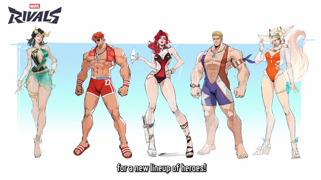 Seconda serie di skin estive per Marvel Rivals Season 8.5