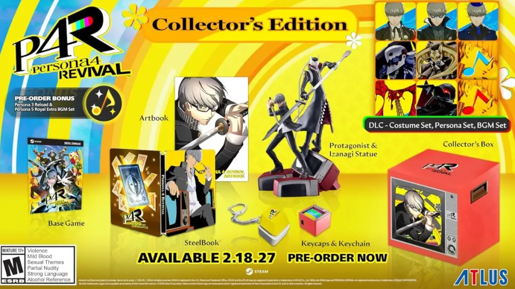 Collector’s Edition di Persona 4 Revival, con statue e artbook