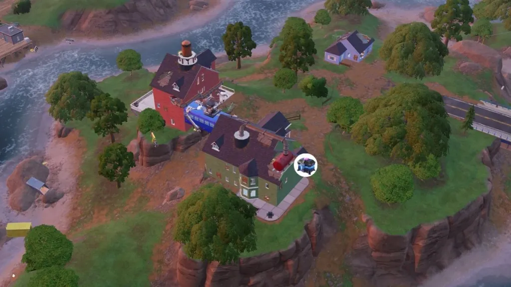 Prima tappa del percorso: Lifty Lodge con possibile cassa Sprite sul tetto della ski lift
