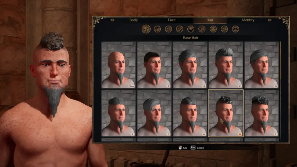 Scelte di acconciatura per il personaggio in Outward 2