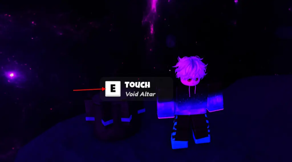 Altare Void dove avviene l'evoluzione
