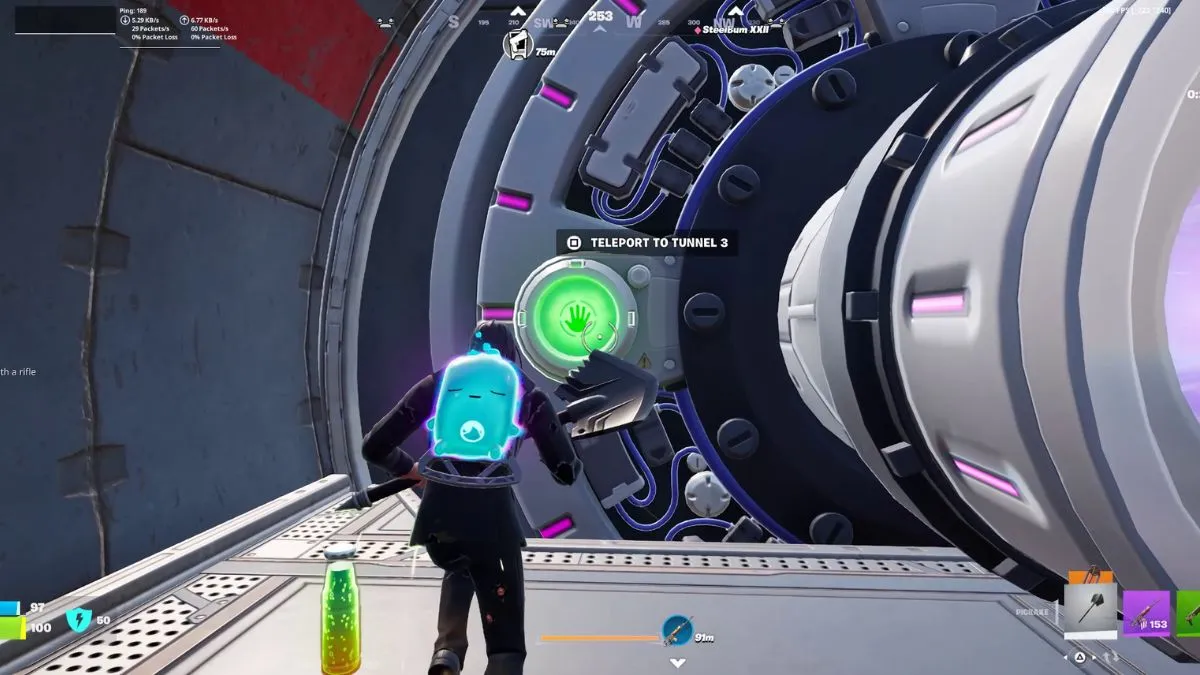 Teletrasporto in Fortnite, punto di apparizione dell'Elemento Instabile