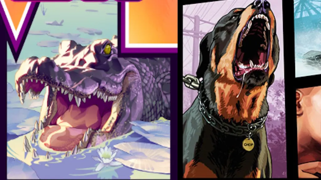 Animali nella copertina di GTA 6 rispetto a GTA 5