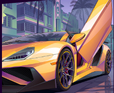 Supercar gialla su copertina GTA 6
