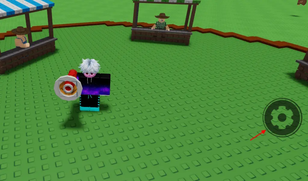 Pulsante di configurazione del Megaphone in Grow a Garden 2