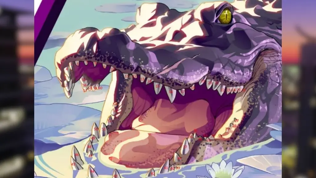Alligatore della copertina di GTA 6 con numerosi denti