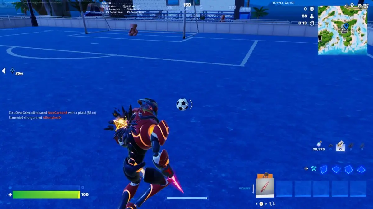Pallone da calcio da trasformare nello Striker Sprite