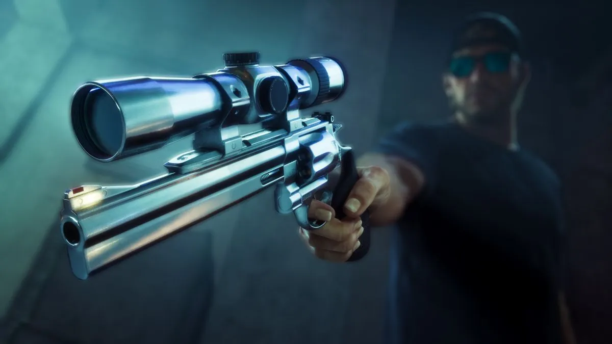 Dettaglio di una pistola Girardi ES9 in GTA 6