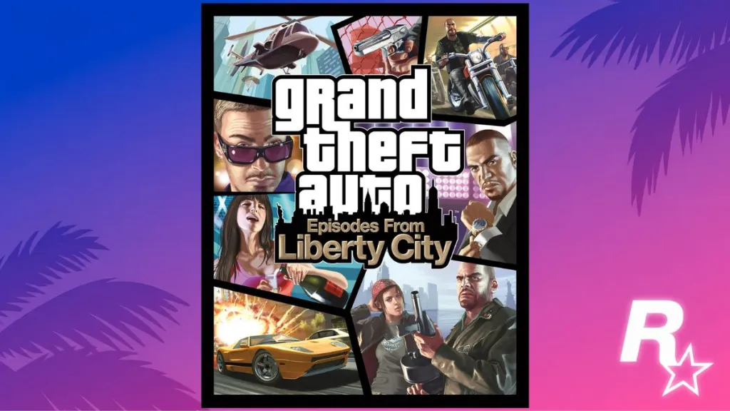 Copertina di GTA 4: Episodi da Liberty City (2009) con personaggi dei DLC