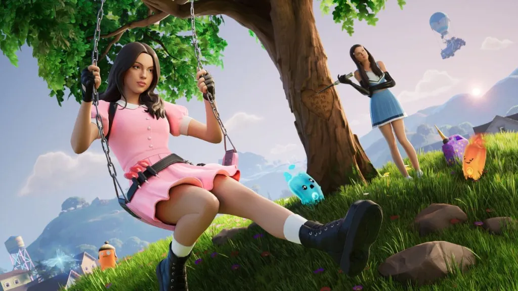 Schermata di caricamento Olivia Rodrigo in Fortnite