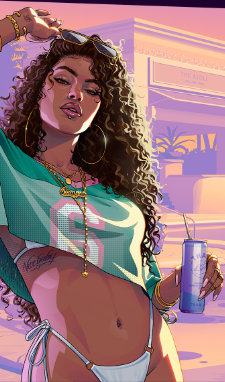 Ragazza misteriosa sulla copertina di GTA 6