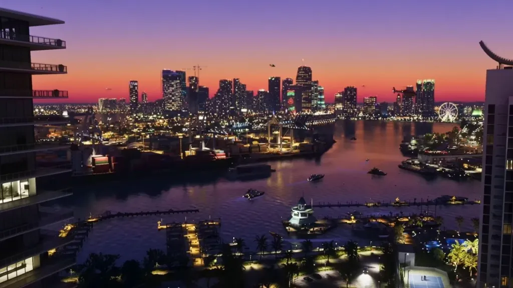 Profilo della skyline di GTA 6, Vista di Vice City