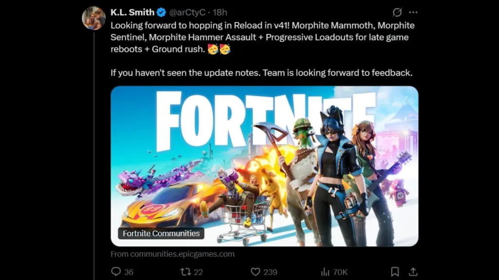 Nuove armi e modifiche di Fortnite Reload per la Stagione 3 del Capitolo 7