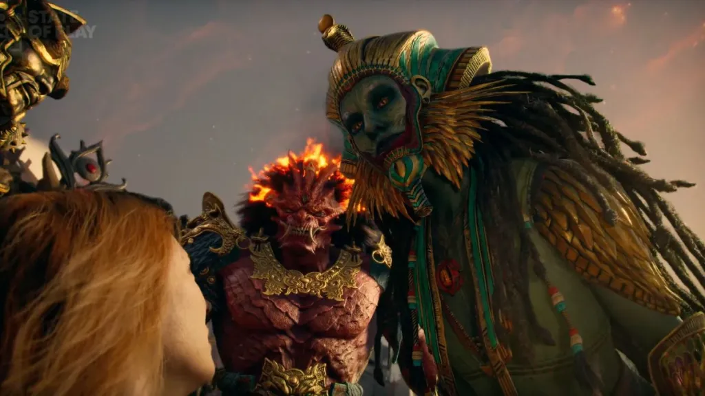 Screenshot di God of War Laufey, show di esclusività per PS5