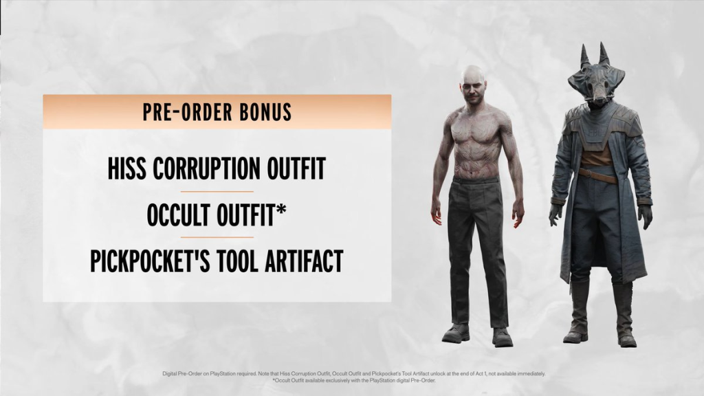 Bonus pre‑order di Control Resonant: outfit e artefatti esclusivi